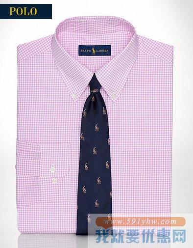 拉夫劳伦(Ralph Lauren) CHECKED POPLIN男式衬衣