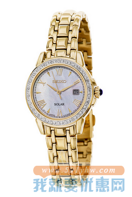 SEIKO 精工 GRAND SPORT SUT172 女款太阳能腕表