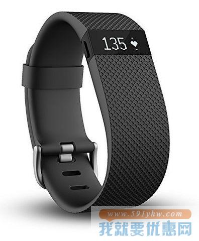 【eBay海外精选】Fitbit Charge HR无线智能手环-黑色-大