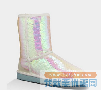 UGG Sparkles 婚礼系列 璀璨亮片奢华绸缎 女士雪地靴