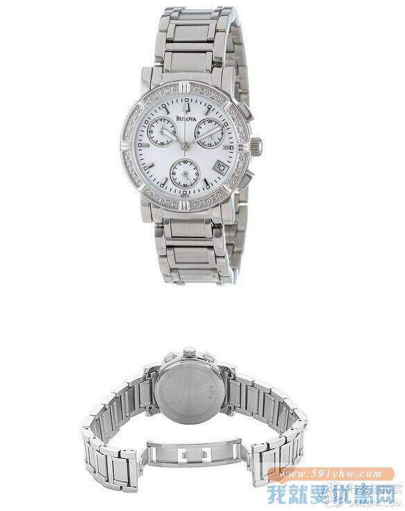 宝路华(BULOVA ）Diamonds 96R19 镶钻女款时装腕表