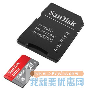 闪迪（SanDisk）64GB UHS-I 高速移动MicroSDXC-TF存储卡（读速48Mb/s）