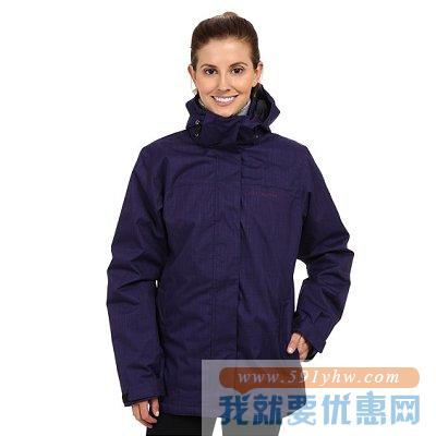 哥伦比亚（Columbia）三合一女款冲锋衣 Sleet To Street紫色