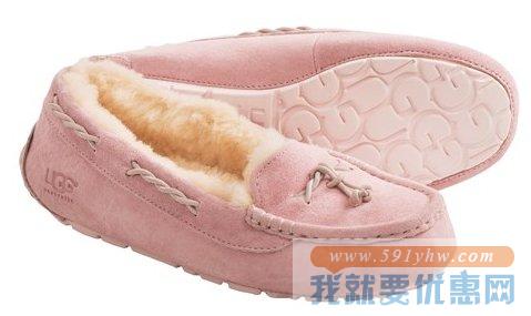 UGG® Australia Brett  三色可选 女士真皮羊毛平底鞋