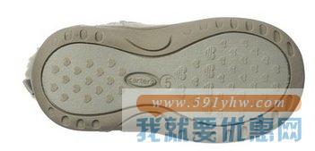 卡特（Carter's）女童星星Sylvia Boot印花长筒雪地鞋  银灰色