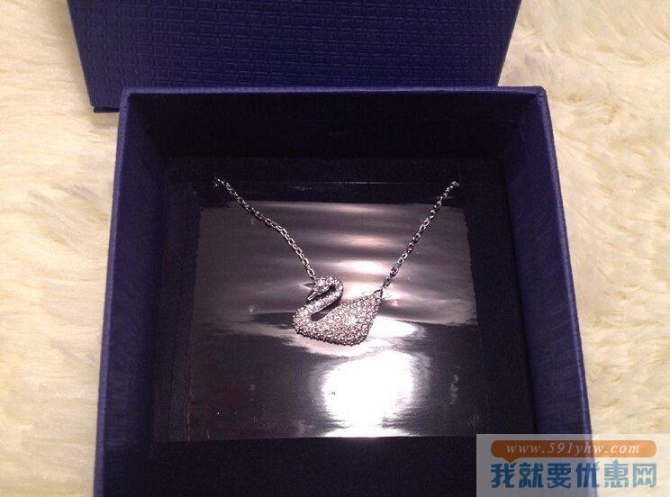 施华洛世奇（Swarovski） 经典水晶天鹅项链 Swan Pendant Necklace