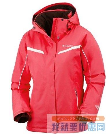 哥伦比亚（Columbia）女士Omni-Heat热反射冲锋衣Sportswear Powder Dash