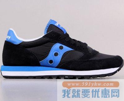 索康尼(Saucony) Original  男士运动鞋 黑蓝色