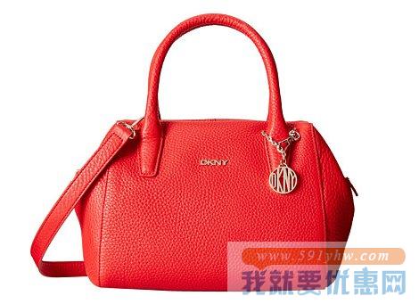 唐可娜儿（DKNY）红色款 Tribeca 女士通勤时尚手提斜跨包