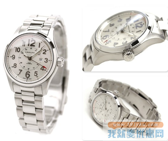 汉米尔顿（HAMILTON）Khaki Field Officers 卡其系列 H70365183 女士自动机械腕表