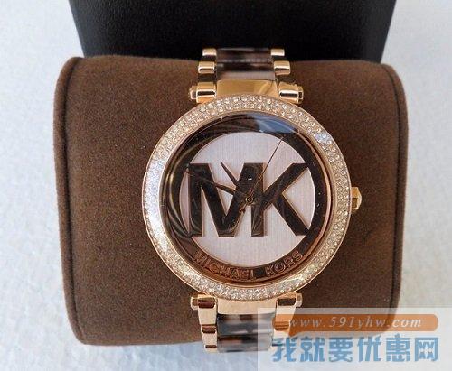 Michael Kors 女士时尚石英腕表 MK6109 Parker Champagne