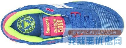 索康尼（Saucony Originals）女士运动鞋 Shadow 5000 粉蓝绿配色