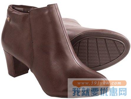 暇步士（Hush Puppies）Corie Imagery 女士粗跟短靴