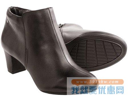 暇步士（Hush Puppies）Corie Imagery 女士粗跟短靴