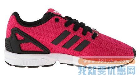 阿迪达斯（Adidas）Originals ZX Flux 童款红色运动鞋
