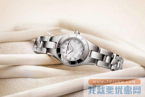 名仕(Baume and Mercier）Linea 灵霓系列MOA10070女士石英腕表