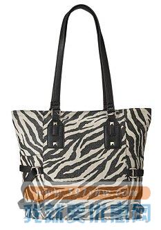 兰沛琪（Rampage）女士帆布手提包 Zebra Tote w/ Studs两色可选