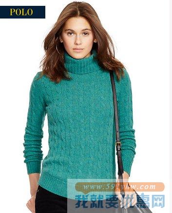拉夫劳伦(Ralph Lauren) Cabled Merino Wool Turtleneck女士 四色可选时尚羊毛衫