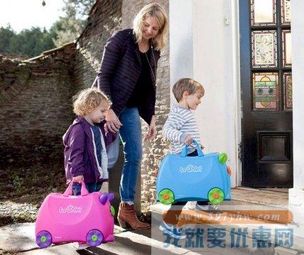 Trunki 儿童旅行箱 粉色行李箱 可坐式