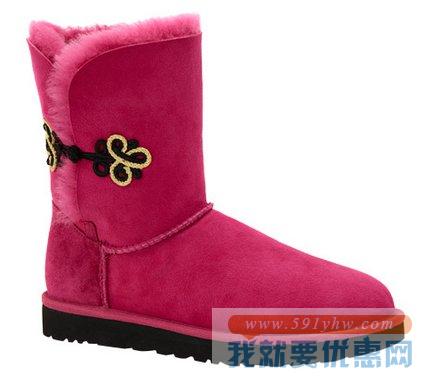 UGG Bailey 多色可选 女士中国结扣中筒雪地靴