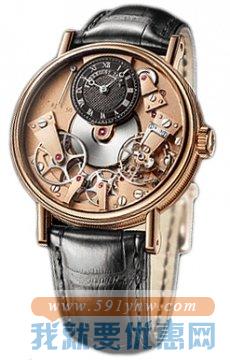 宝玑（BREGUET）Tradition 传世系列 7027BRR99V6 男款 18K玫瑰金机械腕表