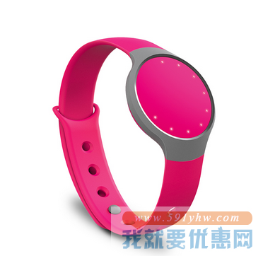 美国Misfit Flash智能运动手环 浅莲红