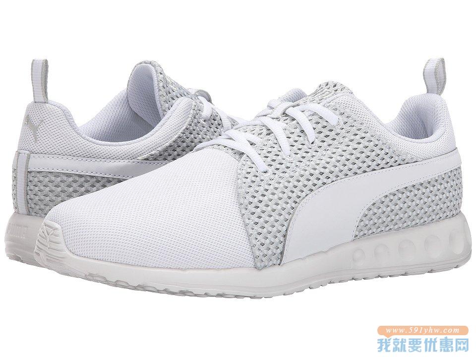 彪马（Puma）Carson Runner 圣洁之白 男士轻便跑鞋