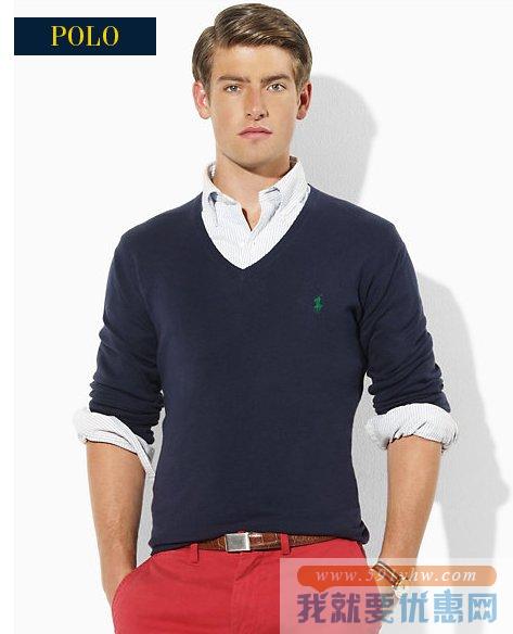 Polo拉夫劳伦（Ralph Lauren）PIMA COTTON男士毛衣 两色可选