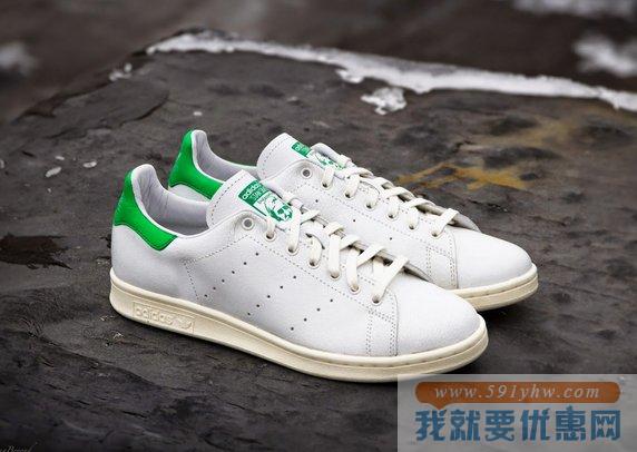 阿迪达斯(Adidas )Stan Smith 男士绿白经典款休闲鞋