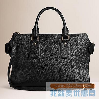 BURBERRY 博柏利 Clifton Signature 女士真皮手提包（中号）