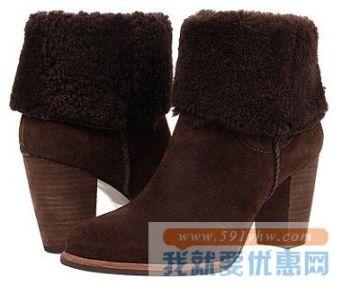 UGG 女士英伦冬款Charlee  三色可选短筒高跟踝靴