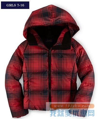 拉夫劳伦（Ralph Lauren）650蓬羽绒服 7-16岁女大童款