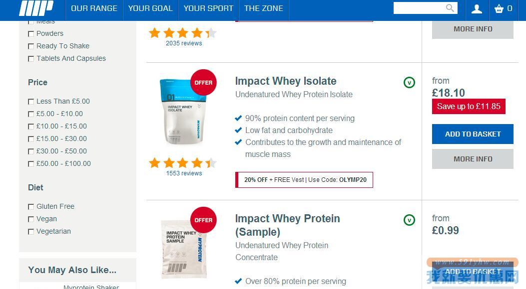 Myprotein海淘攻略