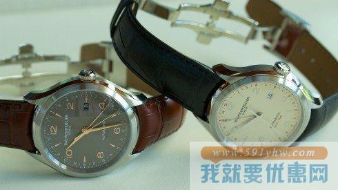 名仕（Baume & Mercier）Clifton克里顿系列MOA10111 男士双时区机械腕表