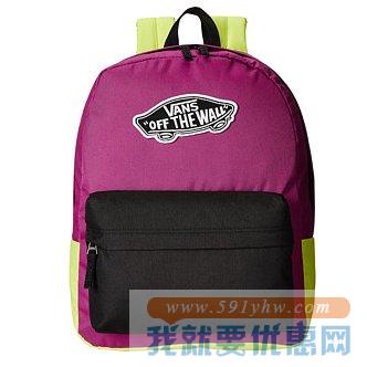 万斯（Vans）Realm女式撞色款 休闲运动双肩背包