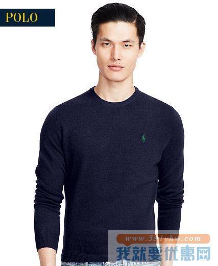 拉夫劳伦（Ralph Lauren）Wool Crewneck Sweater男士 多色可选圆领羊毛衫