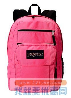 杰斯伯（JanSport）Digital Student大学生粉色15寸双肩包