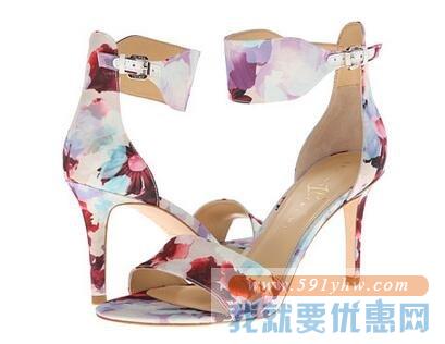 Ivanka Trump Gelana 女士高跟鞋粉紫花配色