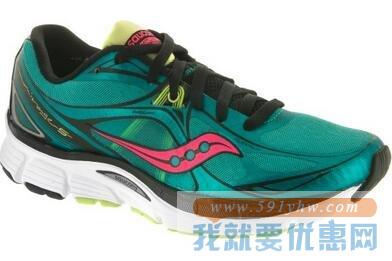 索康尼（Saucony）Mirage 5女款轻量 绿色款支撑跑鞋