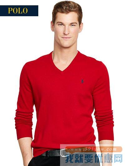 拉夫劳伦（Ralph Lauren）Wool V-Neck 多色可选Sweater男士V领羊毛衫