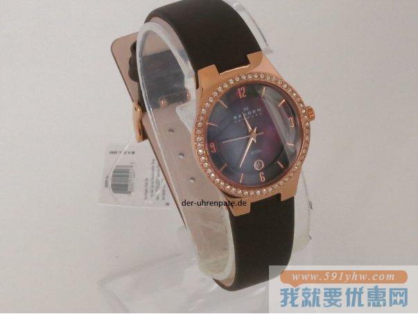 诗格恩（Skagen）630SRLD1女士施华洛世奇水晶时装腕表