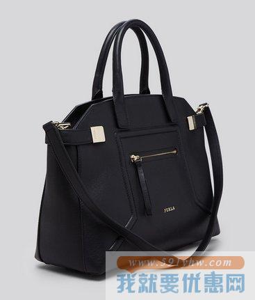 芙拉（Furla）Alice Small Top-Handle黑色 女士时尚真皮女包
