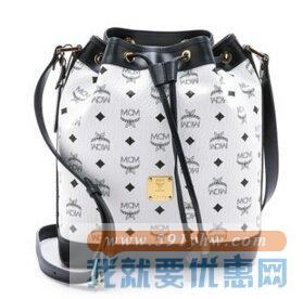 MCM 涂层帆布小号水桶包