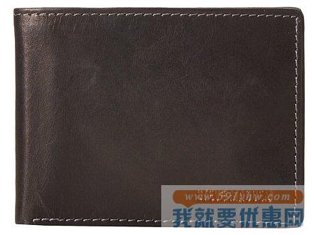 史蒂夫·马登（Steve Madden）Two-Tone Passcase 男士真皮钱包