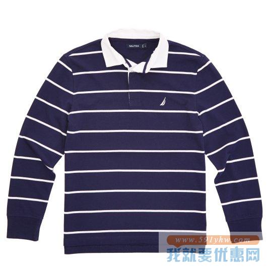 诺帝卡（Nautica）男士长袖 POLO衫
