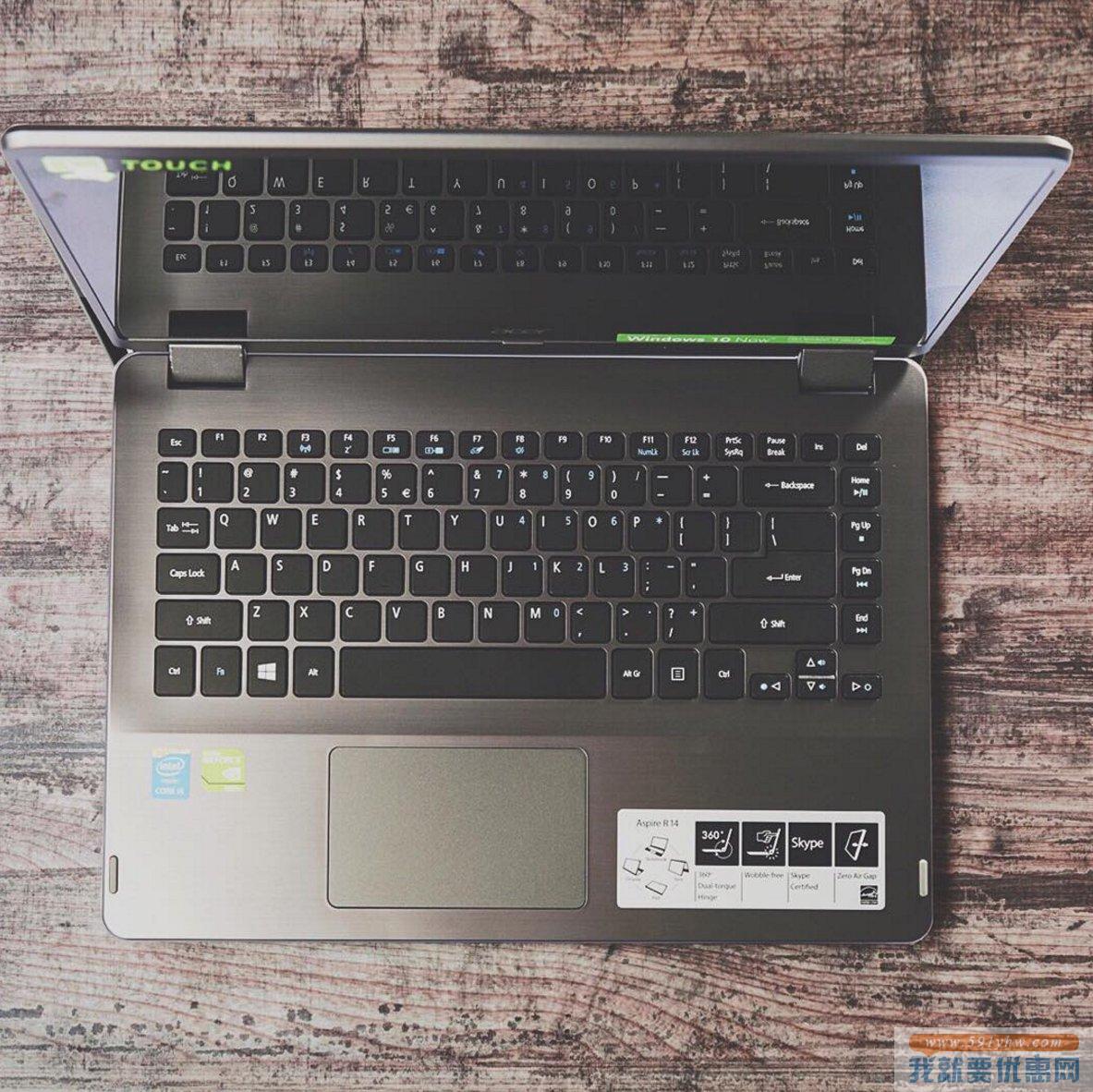 宏基（Acer）Aspire R14 2-in-1 二合一触屏笔记本 14寸