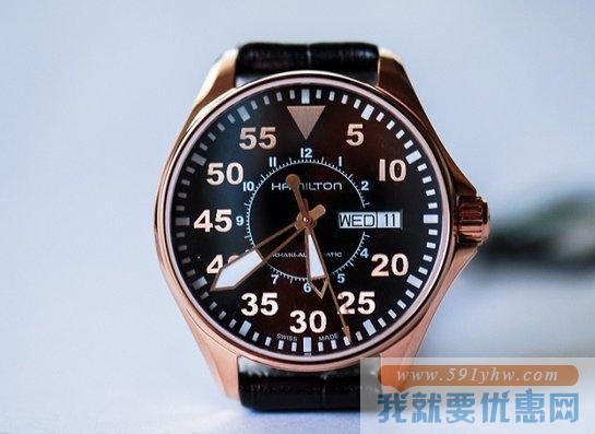 汉密尔顿（HAMILTON）Khaki Aviation Pilot Auto飞行员系列H64445595自动机械男表