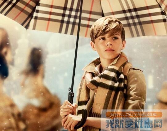 巴宝莉（Burberry）中性经典格纹纯羊绒围巾