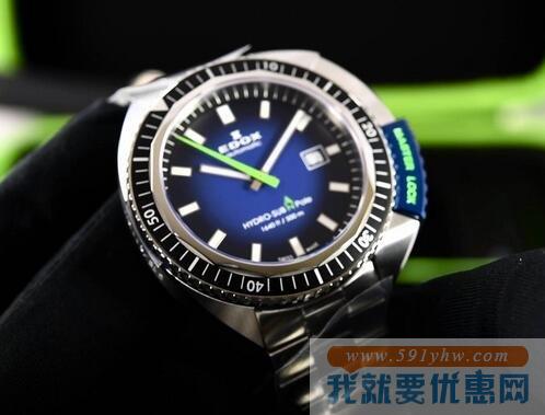 依度（EDOX）Hydro-Sub 50th Anniversary 80301-3NBU-NBU男款机械腕表