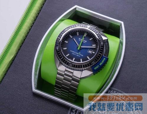 依度（EDOX）Hydro-Sub 50th Anniversary 80301-3NBU-NBU男款机械腕表